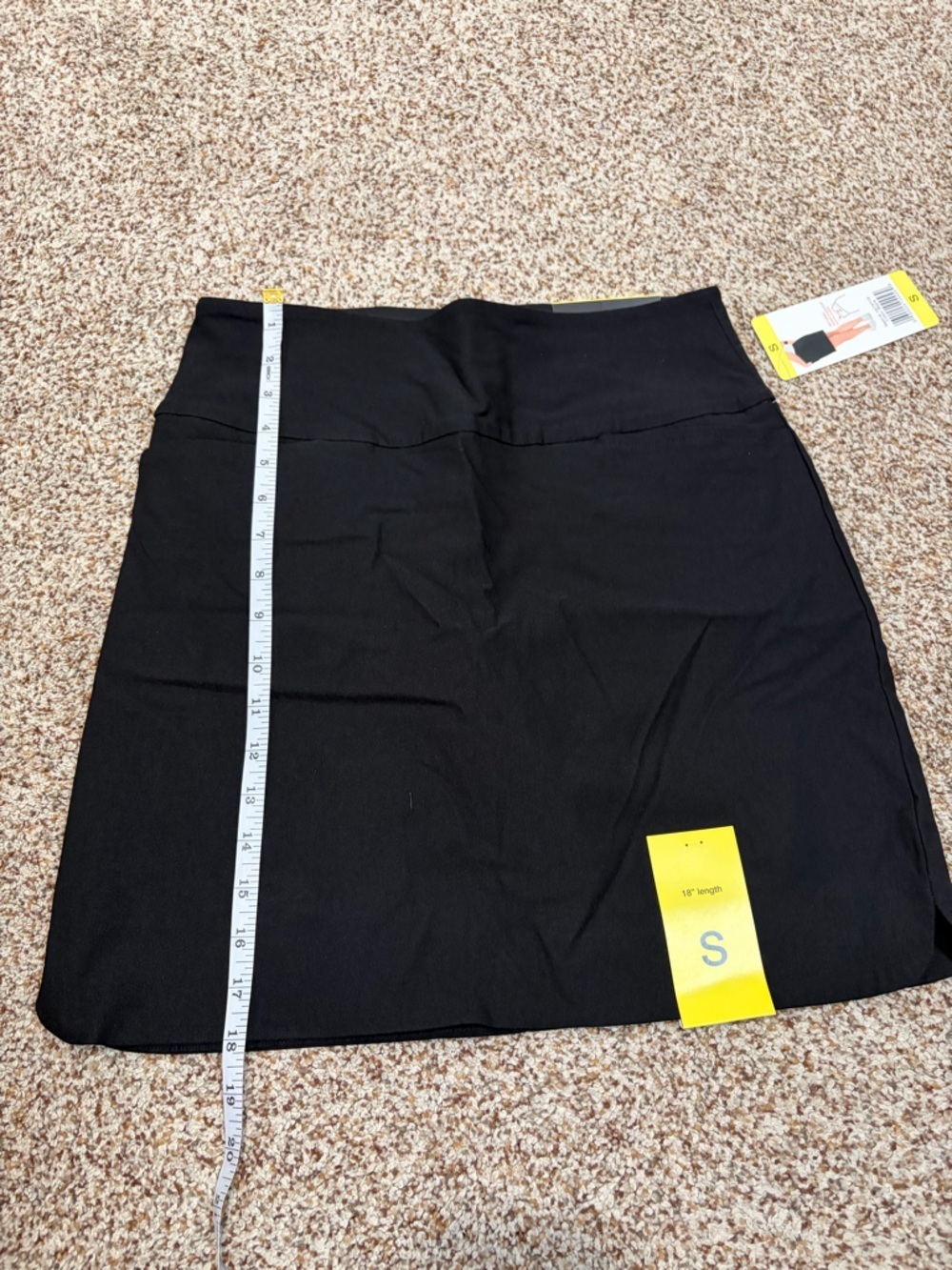 Black Pull-On Skort with Tummy Control and Front Pockets NWT - Picture 6 of 9